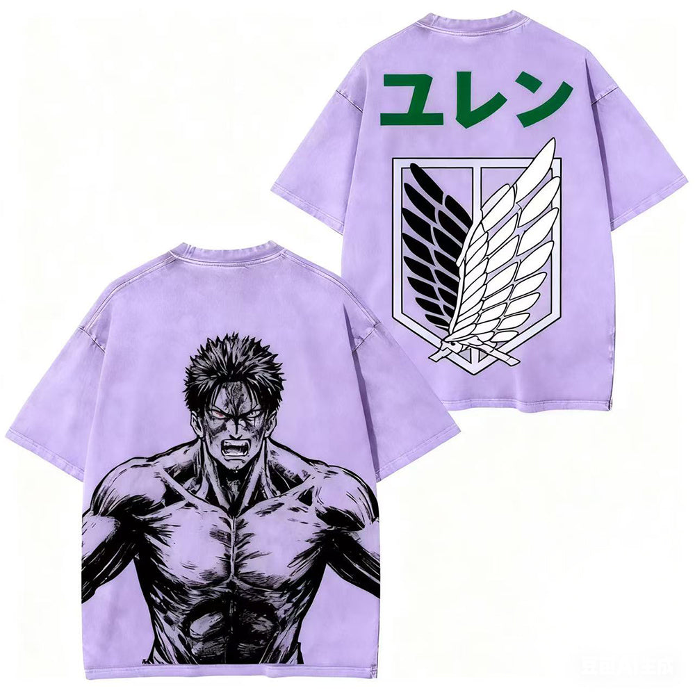 Camiseta vintage de Attack on Titan