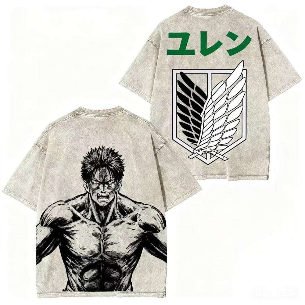 Camiseta vintage de Attack on Titan