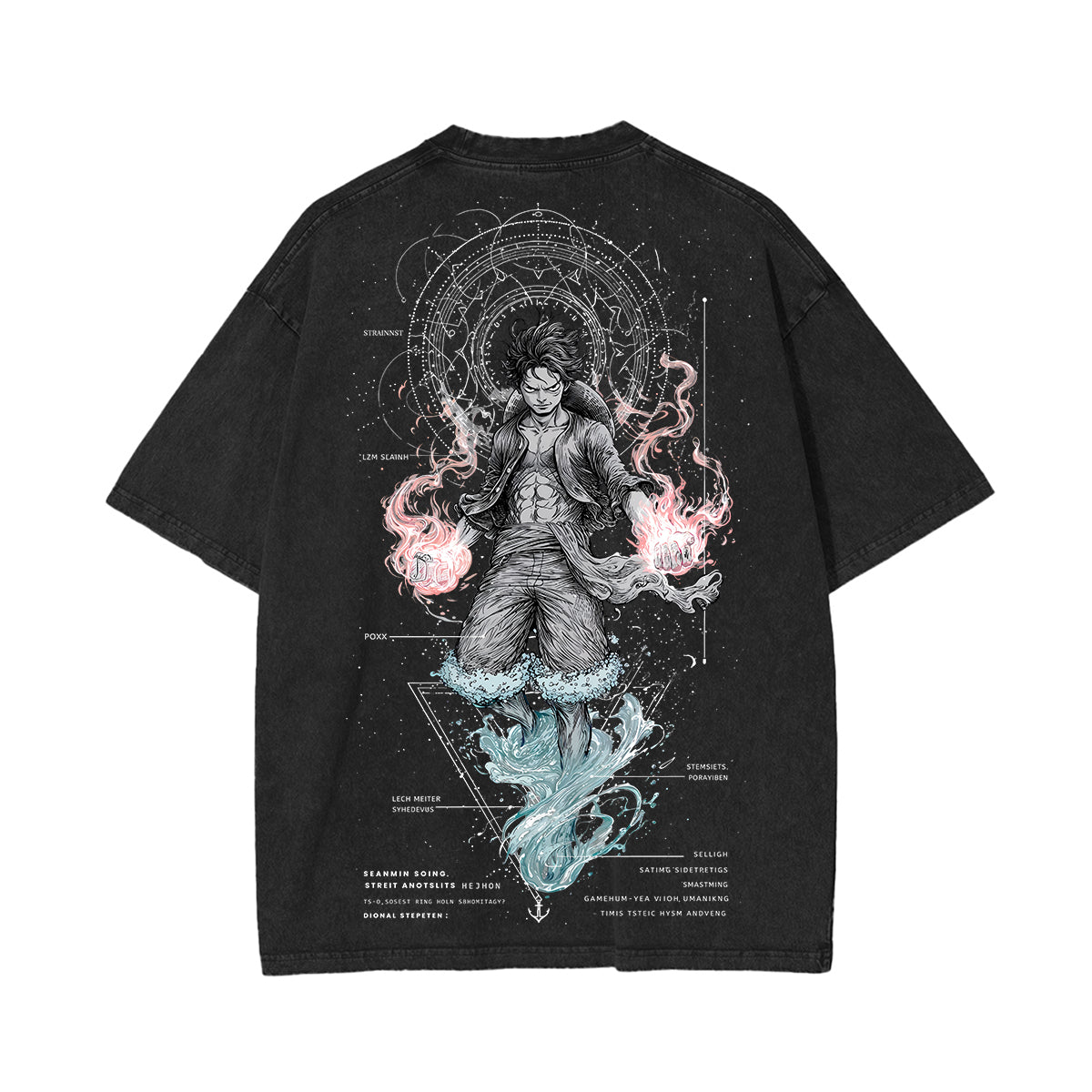 Luffy One Piece Unisex Washed T-Shirt