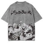 Black Clover Vintage Washed Oversize T-Shirt