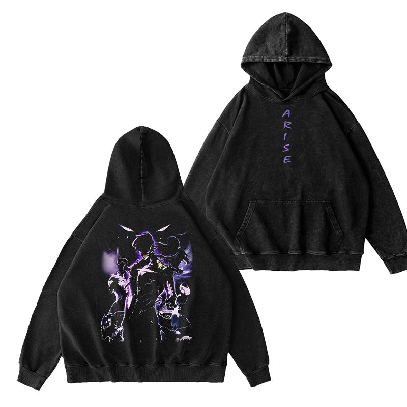 Sung Jin Woo x Solo Leveling Igris, Beru, Tusk Camiseta/Sudadera/Sudadera con capucha vintage