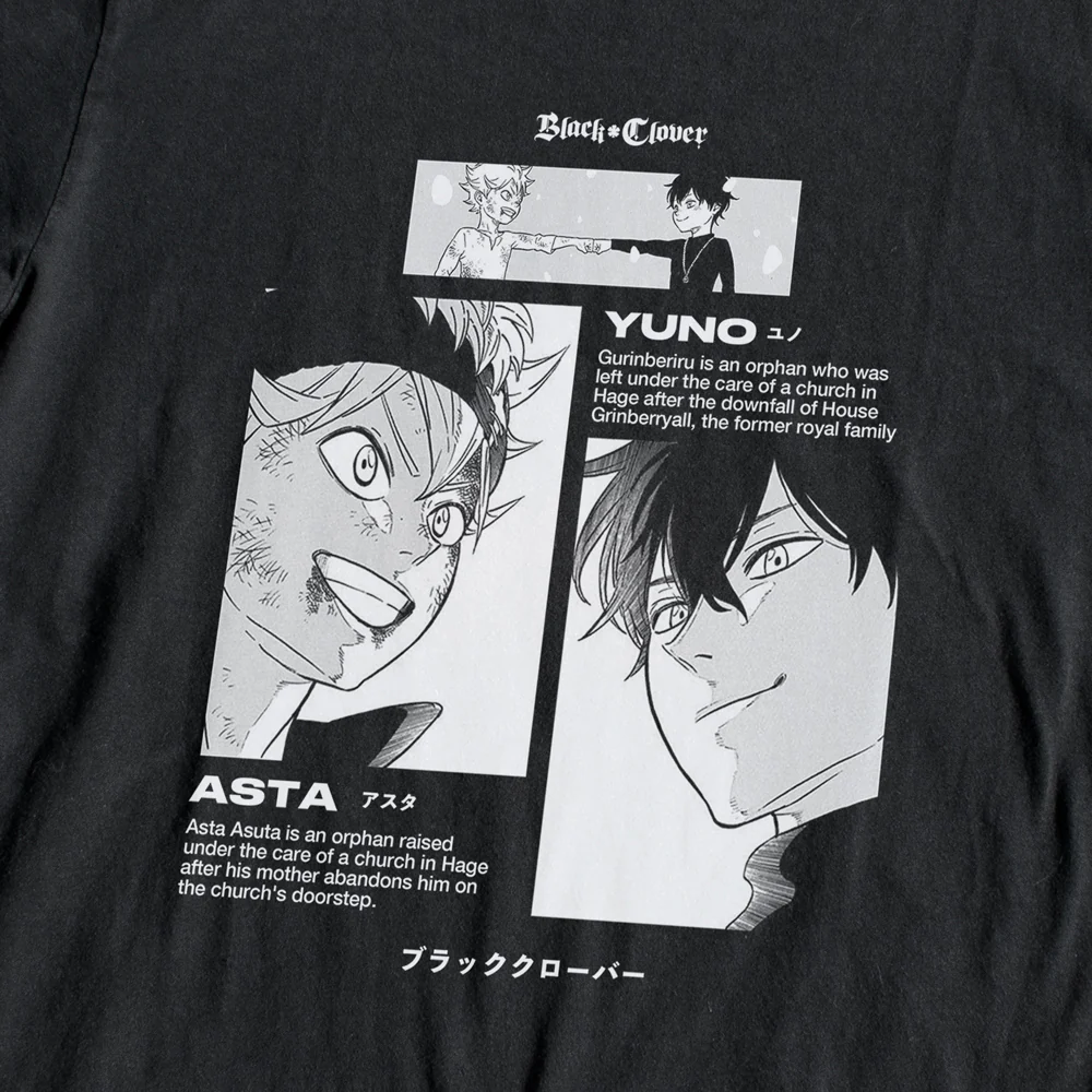 T-shirt Black Clover Asta et Yuno