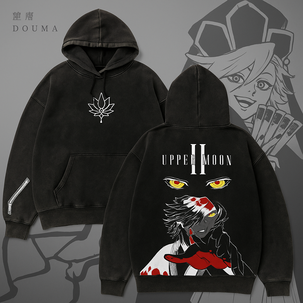 Aska,Demon Slayer Retro Washed Unisex hoodie
