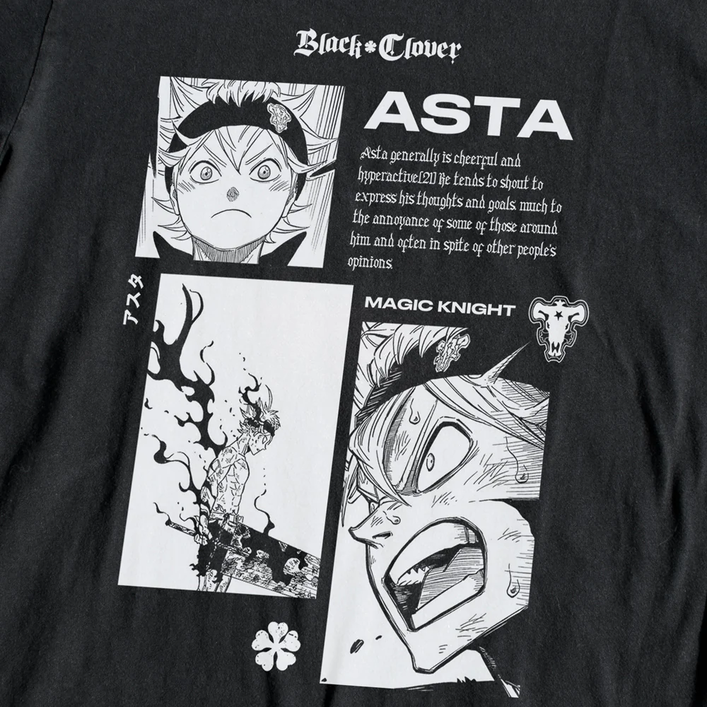 T-shirt Black Clover Asta (Asuta)