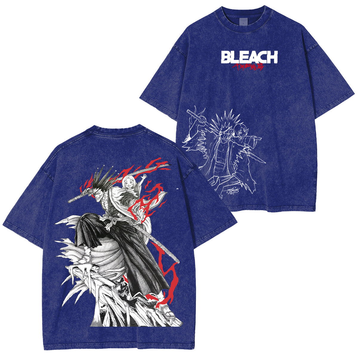 Kenpachi Zaraki Bleach Washed T-shirt/Crewneck/Hoodie