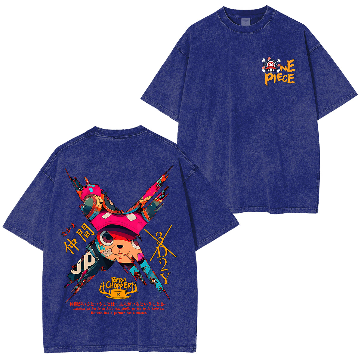 Tony Tony Chopper One Piece Anime Unisex Washed T-Shirt/HOODIE