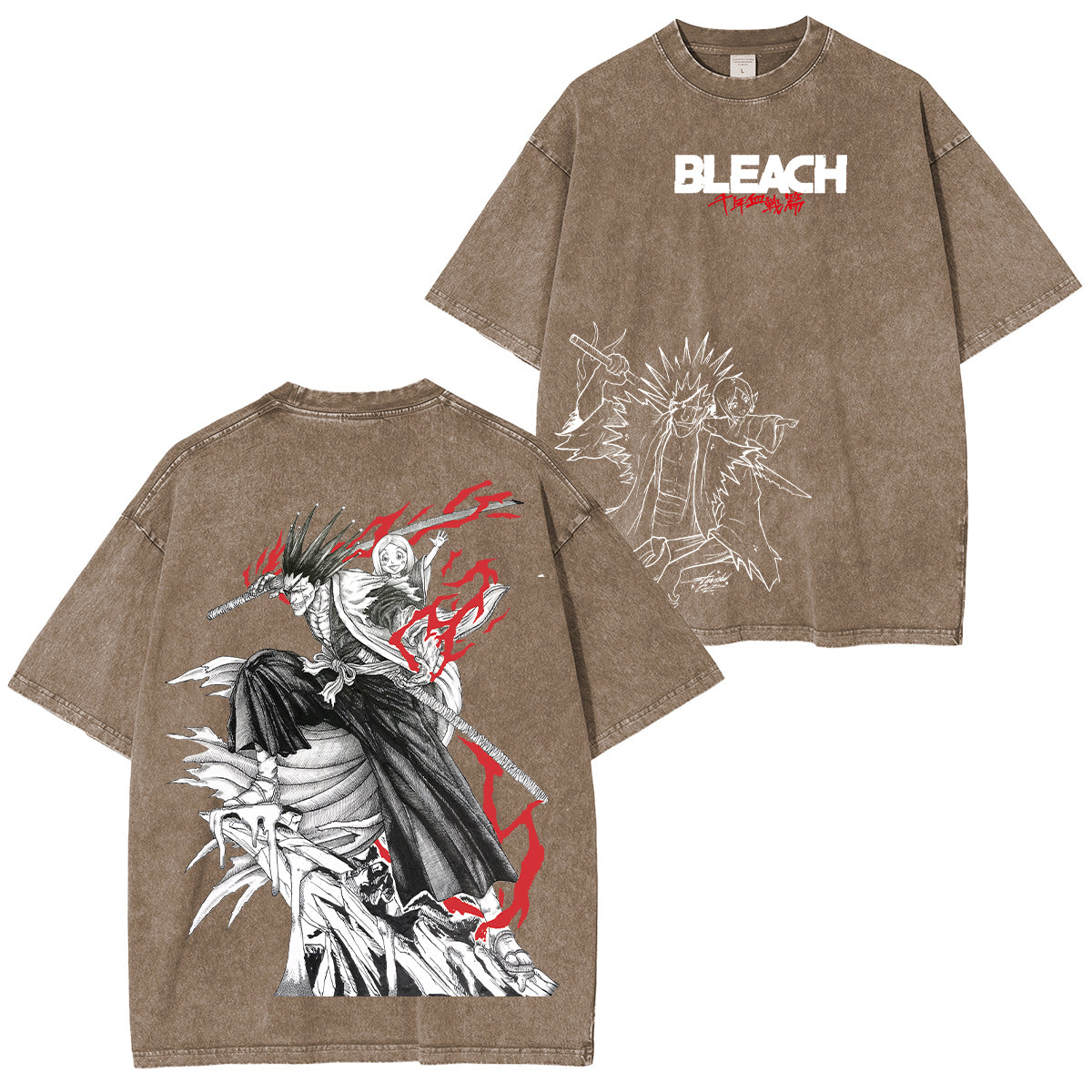 Kenpachi Zaraki Bleach Washed T-shirt/Crewneck/Hoodie