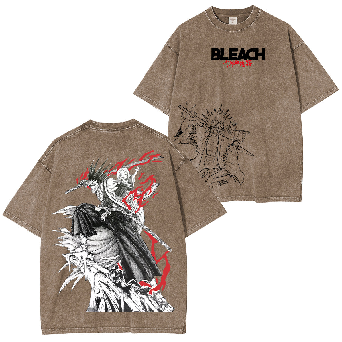 Kenpachi Zaraki Bleach Washed T-shirt/Crewneck/Hoodie