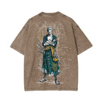 Zoro One Piece Unisex Washed T-Shirt