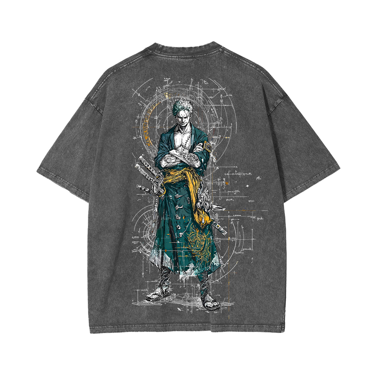 Zoro One Piece Unisex Washed T-Shirt