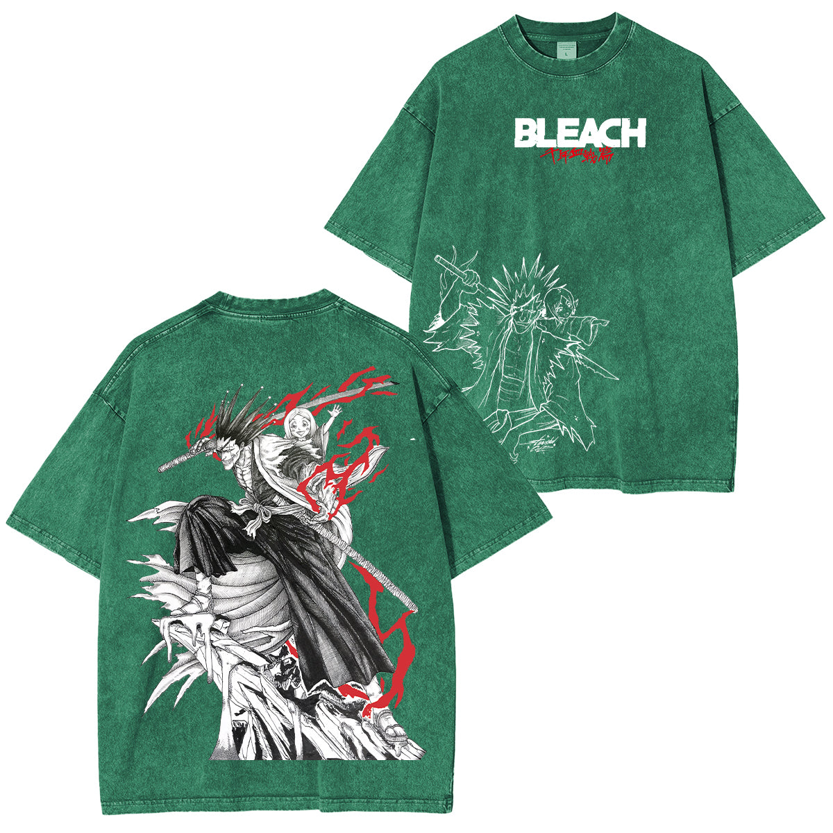 Kenpachi Zaraki Bleach Washed T-shirt/Crewneck/Hoodie