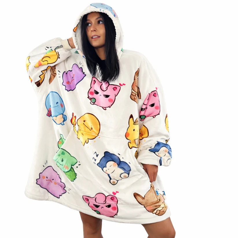 Sudadera manta extragrande de anime y dibujos animados