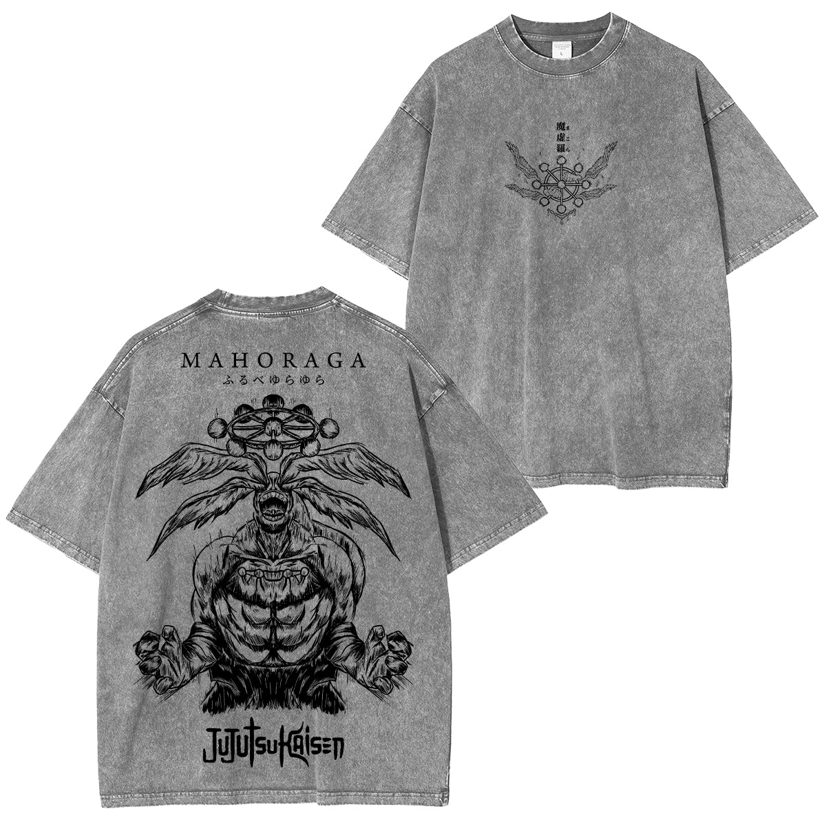 Mahoraga Jujutsu Kaisen Anime Unisex Washed T-Shirt/HOODIE