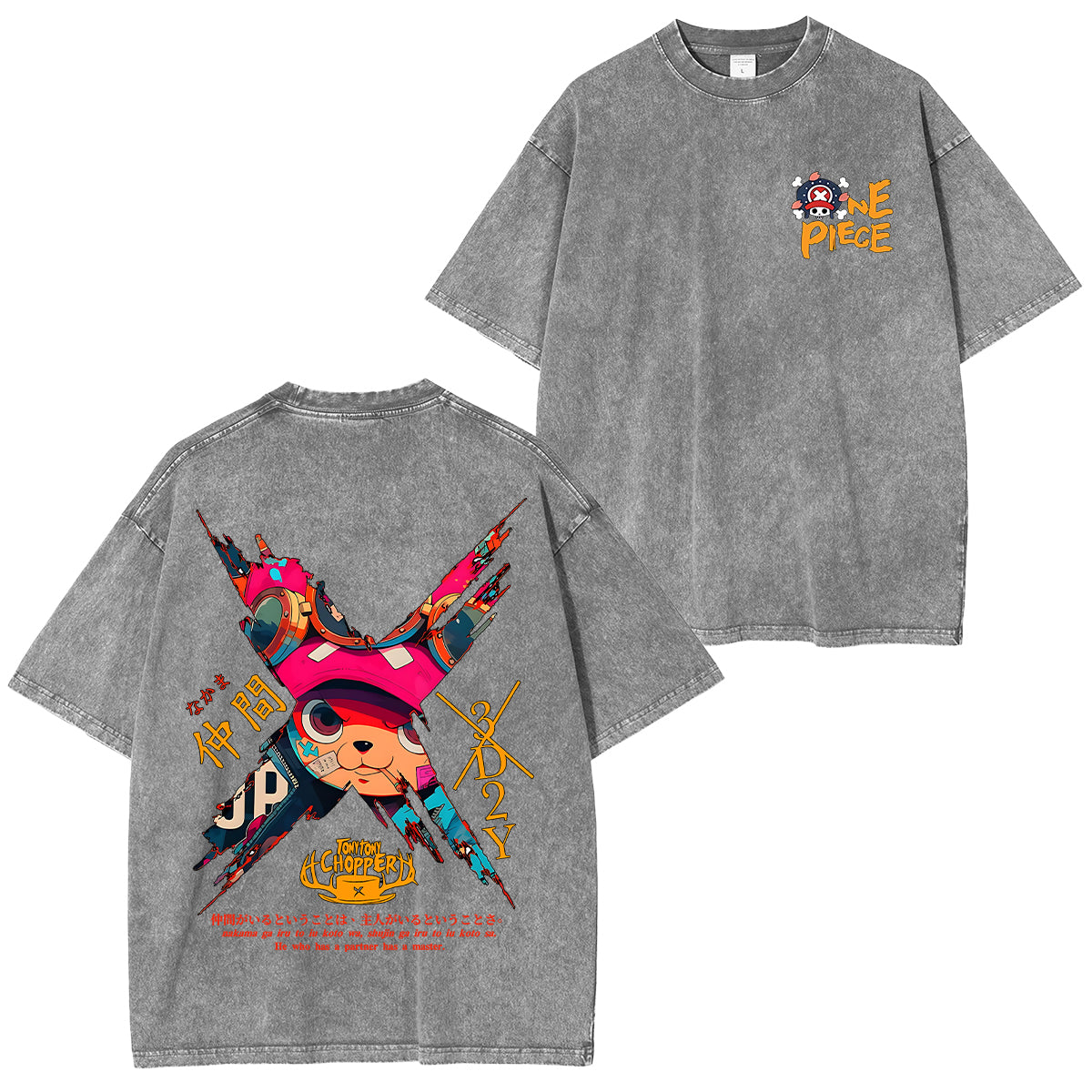 Tony Tony Chopper One Piece Anime Unisex Washed T-Shirt/HOODIE