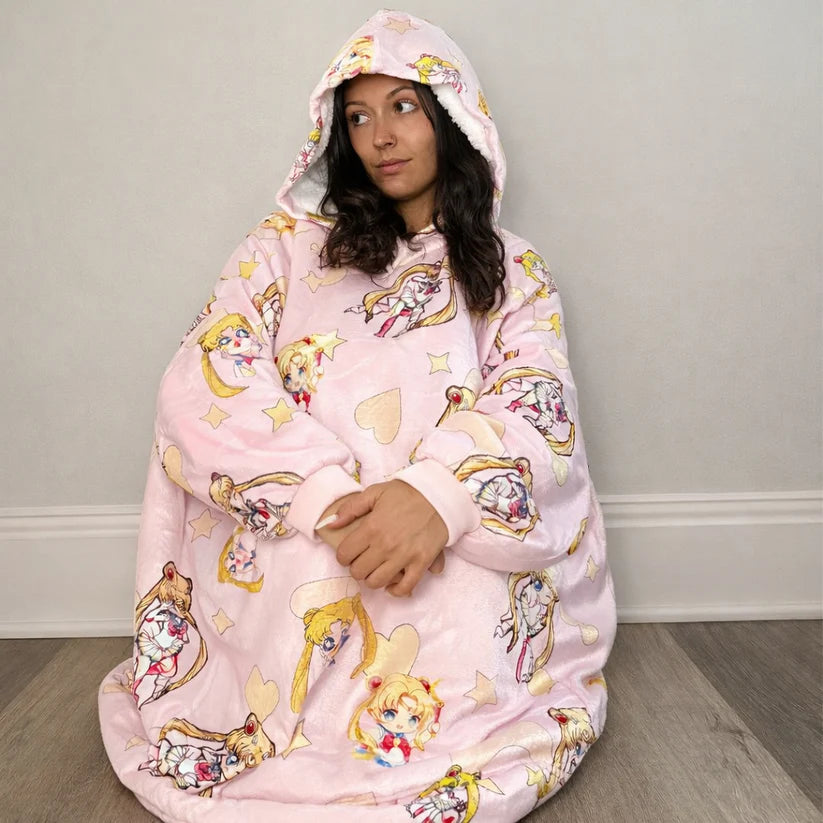 Sudadera manta extragrande de anime y dibujos animados