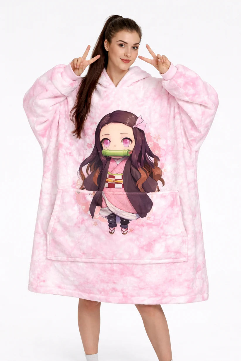 Sudadera manta extragrande de anime y dibujos animados