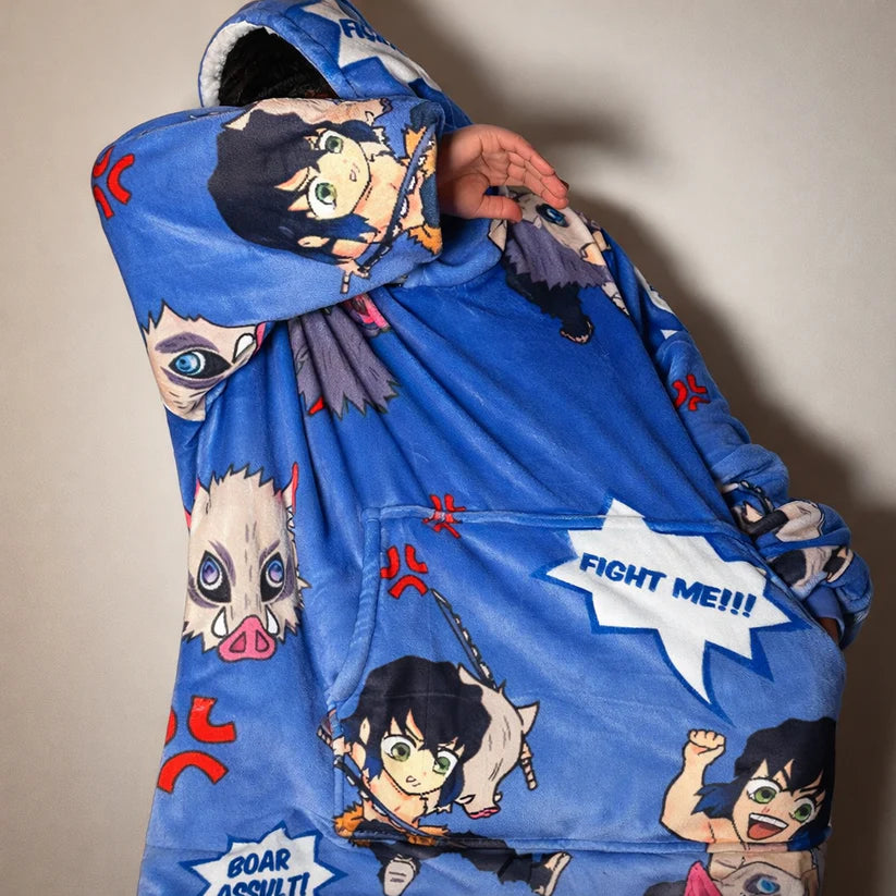 Sudadera manta extragrande de anime y dibujos animados