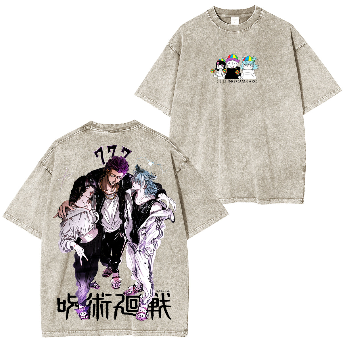 Jujutsu Kaisen Anime Unisex Washed T-Shirt/HOODIE