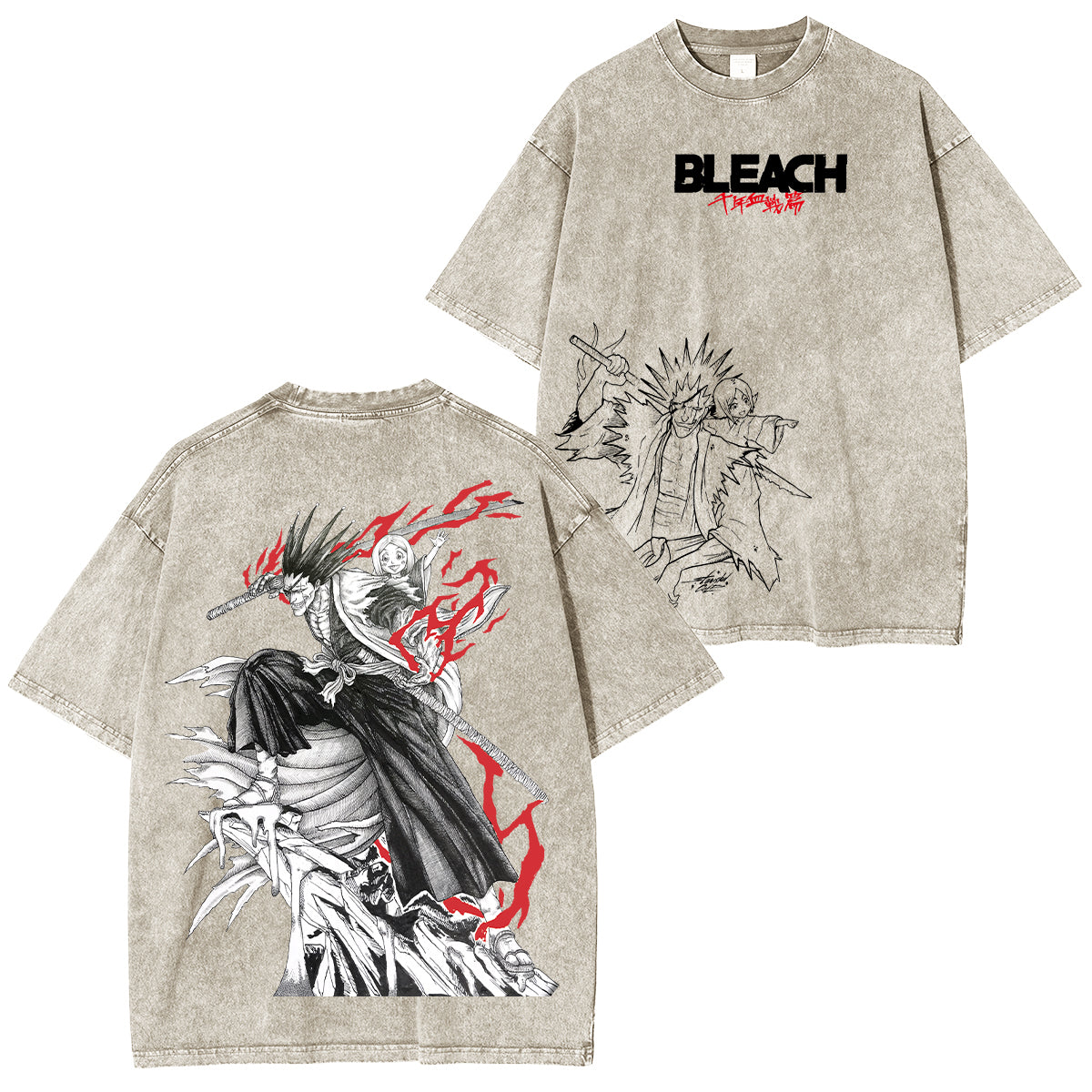 Kenpachi Zaraki Bleach Washed T-shirt/Crewneck/Hoodie
