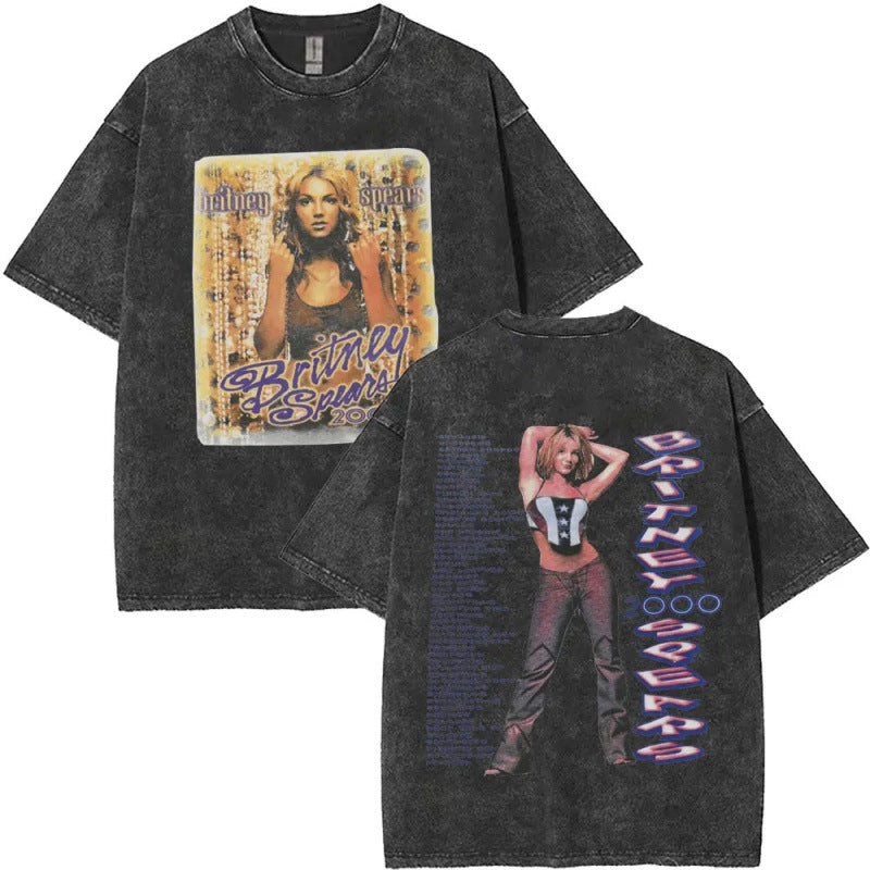 European Size Cotton Washed Vintage Britney Spears And Now Watch