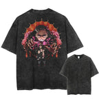 Vintage Men'S Washed T-Shirt Demon Slayer An