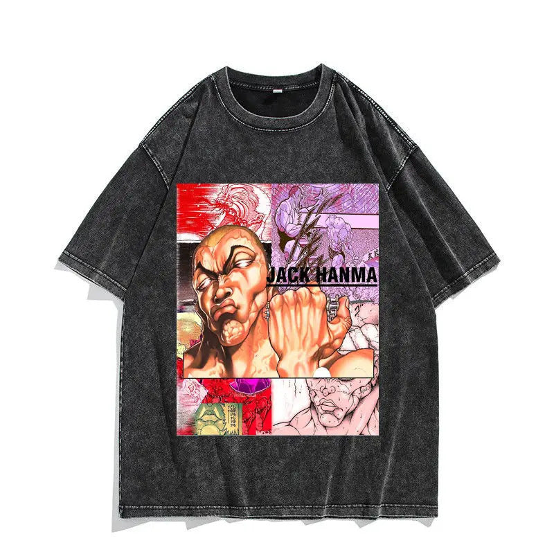 230G Ouma Washed Anime Baki The Grappler T-Srt Hanma Yujiro
