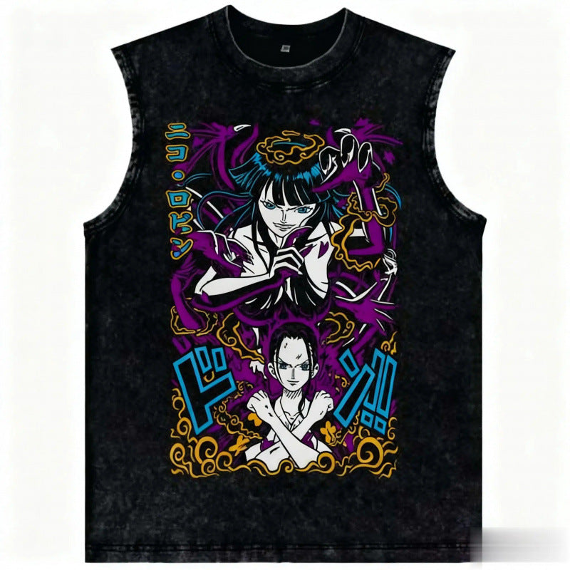 One Piece Anime Tank Top Women Nami Wash Sle