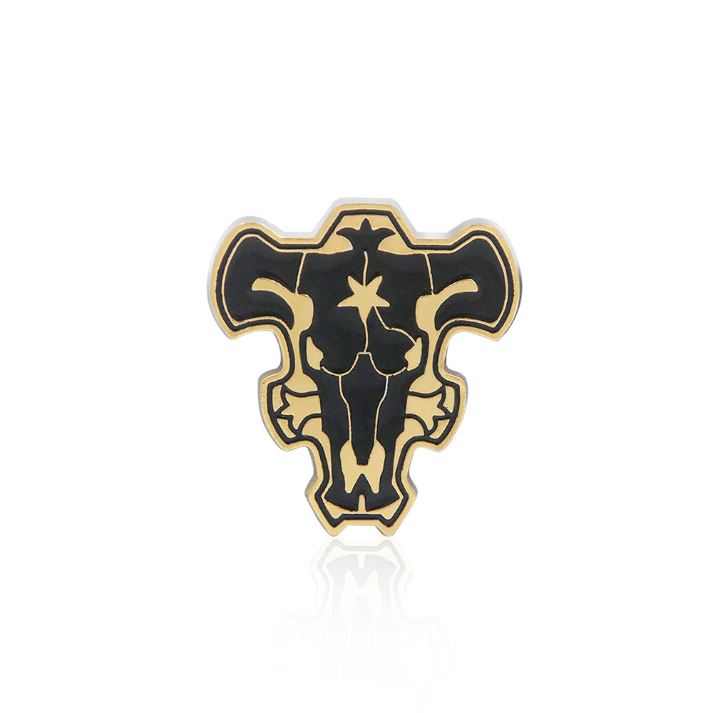 Black Clover Bull Magic Knights Logo Badge Pendant