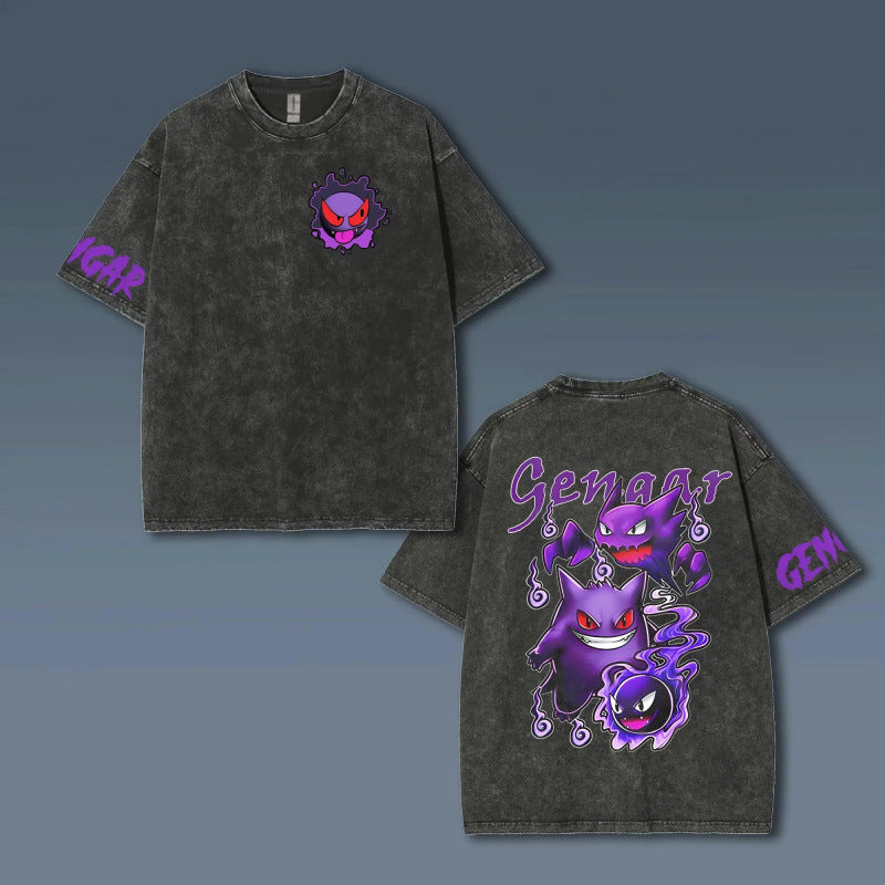 Ouma Cotton Miniso Pokémon Animated Gengar Print Vintag
