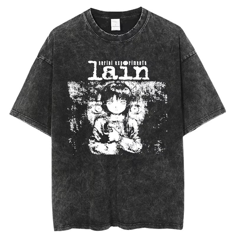 Anime Serial Experiments Lain Vintage Washed