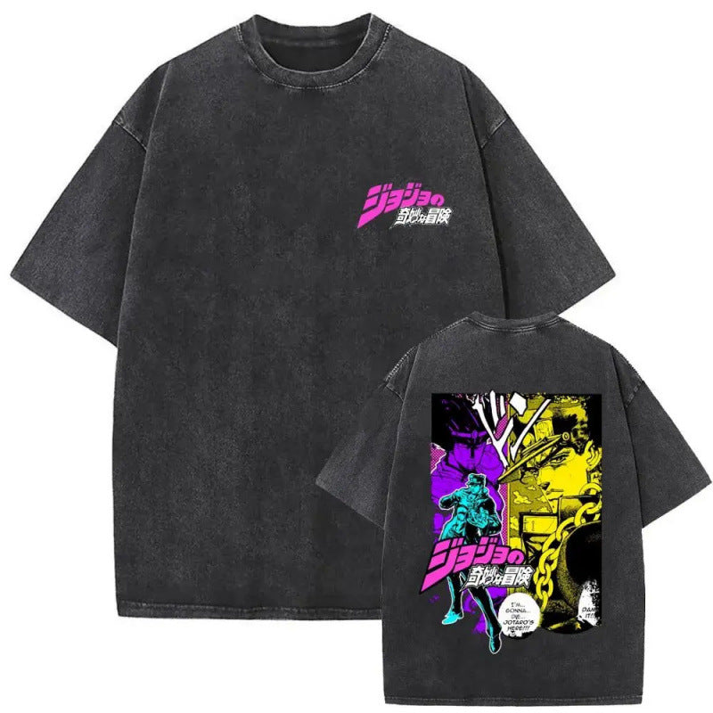 Anime Jojo'S Bizarre Adventure Washed Vintag