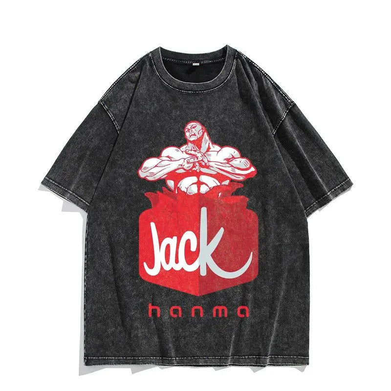 230G Ouma Washed Anime Baki The Grappler T-Srt Hanma Yujiro