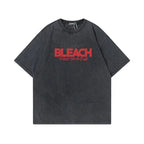 European Size Cotton Anime Tshirts Men Women Bleach Zaraki Kenpac