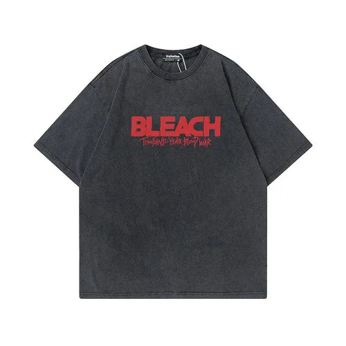 European Size Cotton Anime Tshirts Men Women Bleach Zaraki Kenpac