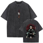 Ouma Pure Cotton Washed Vintage Anime Demon Slayer Daki And G