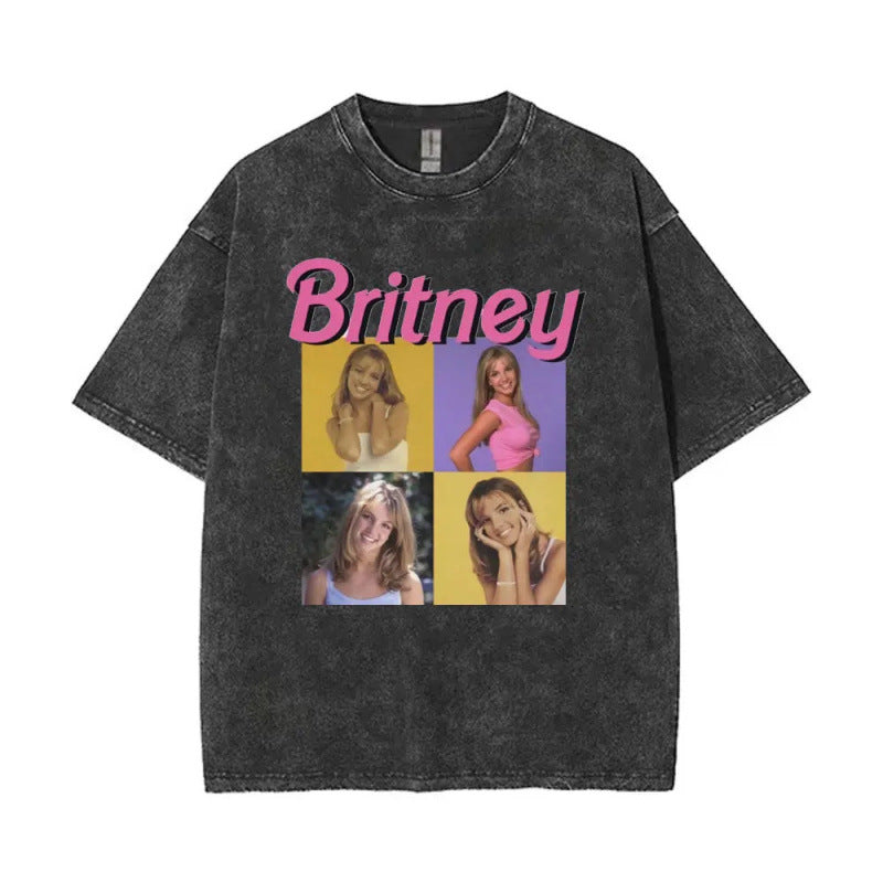 European Size Cotton Washed Vintage Britney Spears And Now Watch
