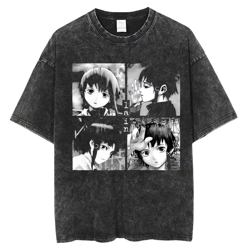 Anime Serial Experiments Lain Vintage Washed