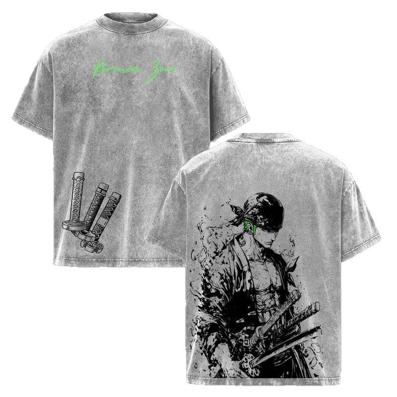Roronoa Zoro T-Shirt, One Piece Anime Tee, Thr