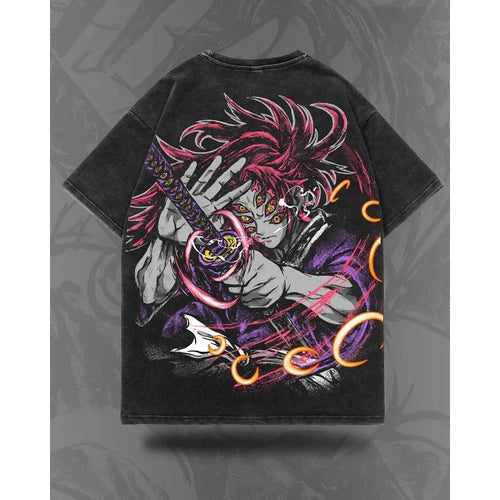 Ouma Pure Cotton Japanese Anime Demon Slayer Kokushibo Graphi