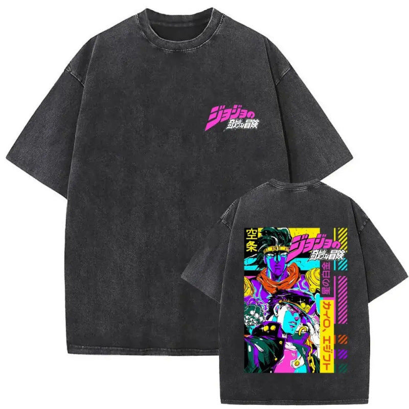 Anime Jojo'S Bizarre Adventure Washed Vintag