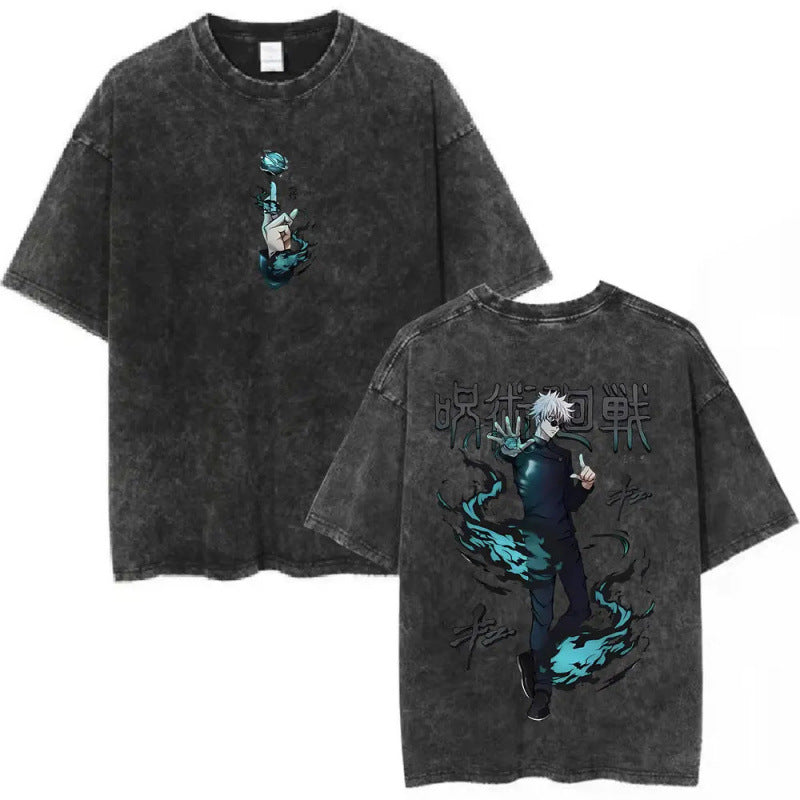 European Size Cotton Anime Jujutsu Kaisen Fushiguro Megumi Graphi