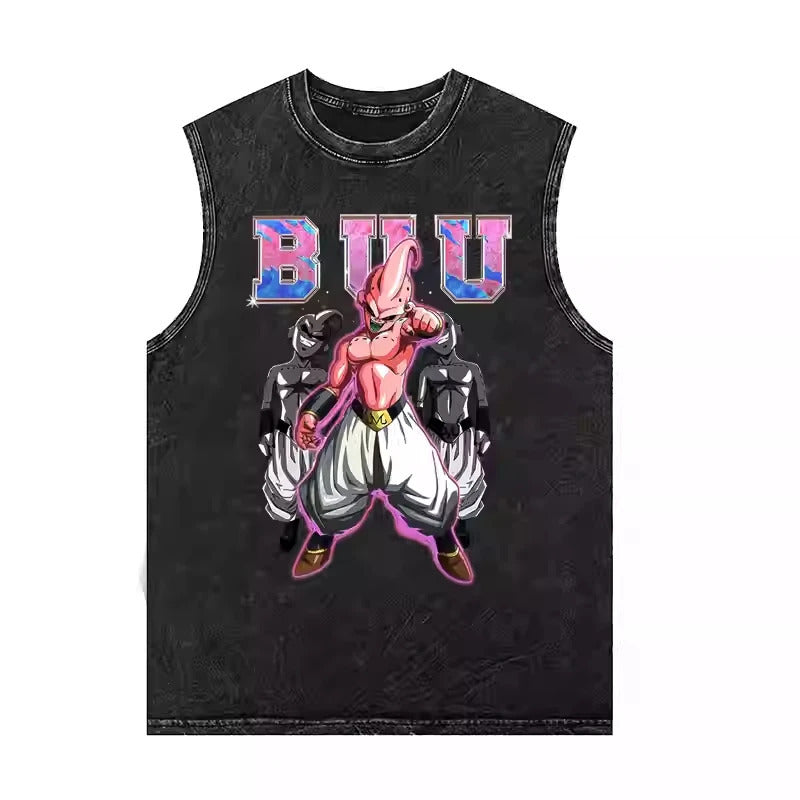 Ouma Pure Cotton Dragon Ball Goku Saiyan Anime Vest Summer Ne