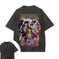 One Piece Luffy Washed Couple Clothing Short