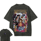 One Piece Luffy Washed Couple Clothing Short