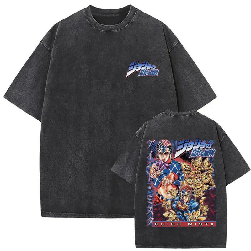 Anime Jojo'S Bizarre Adventure Washed Vintag