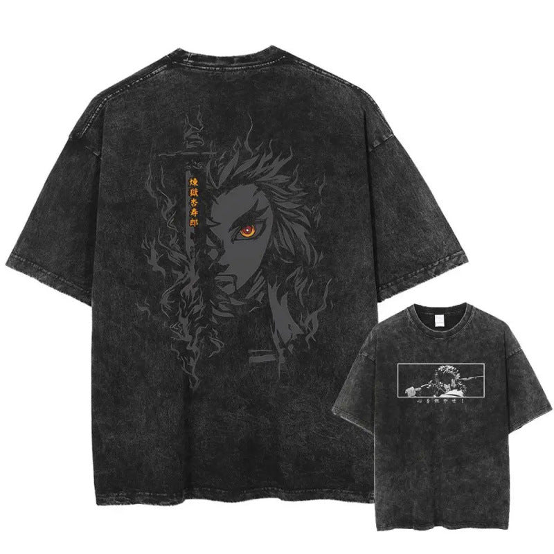 2025 Summer Men'S Washes T-Shirts Japanese A