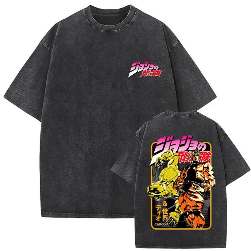 Anime Jojo'S Bizarre Adventure Washed Vintag