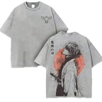 European Size Cotton A-Zenitsu Graphic Tshirt Anime Demon Slayer