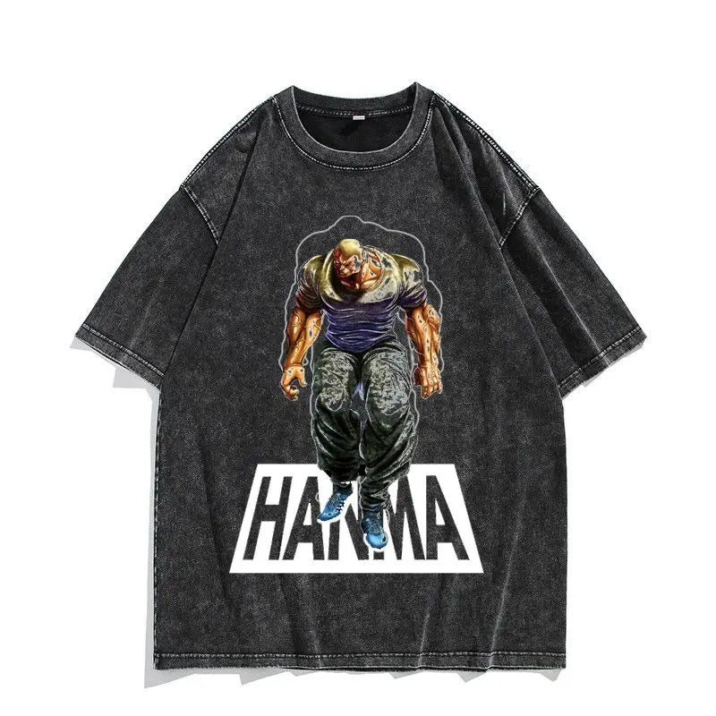 230G Ouma Washed Anime Baki The Grappler T-Srt Hanma Yujiro