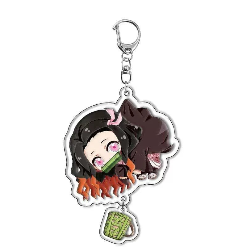High-quality Demon Slayer keychains/keychains, anime merchandise, backpack charms